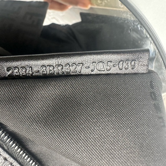 Fendi Zucchino Baguette Shoulder Bag Black Canvas Snap Close Front - Picture 13 of 13